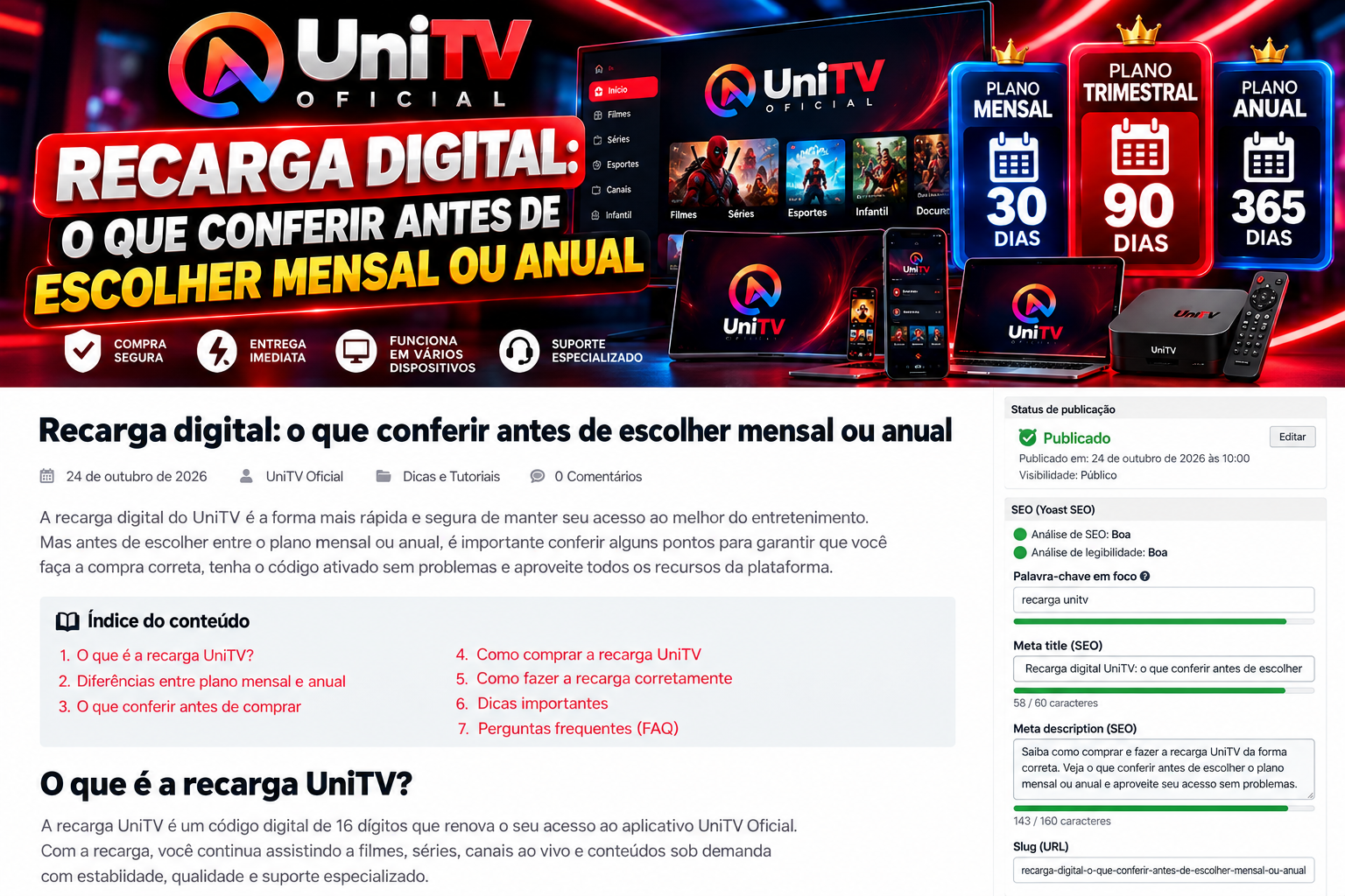 Como Comprar e Fazer a Recarga UniTV da Forma Correta: Guia Completo