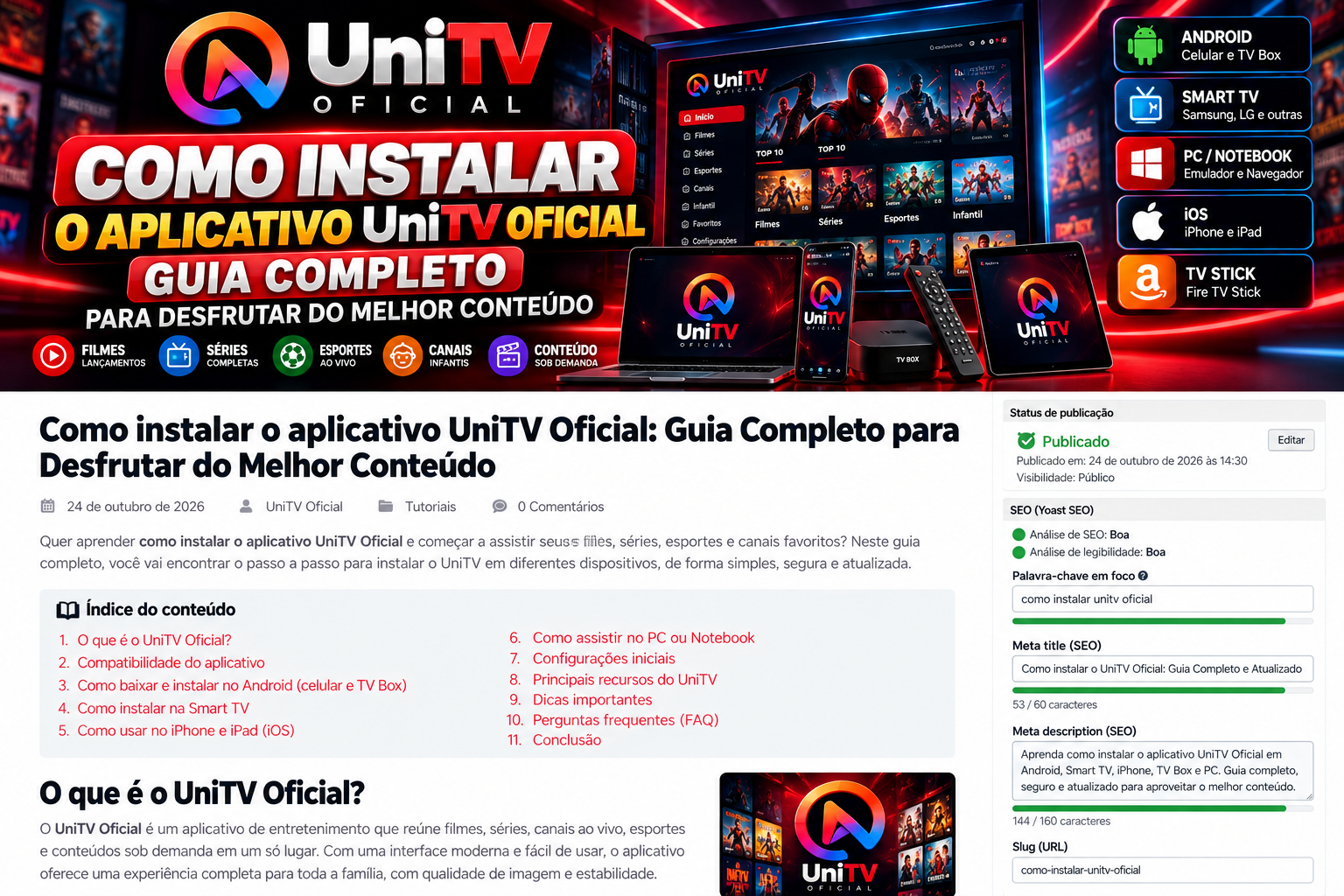 Como Instalar o Aplicativo UniTV Oficial