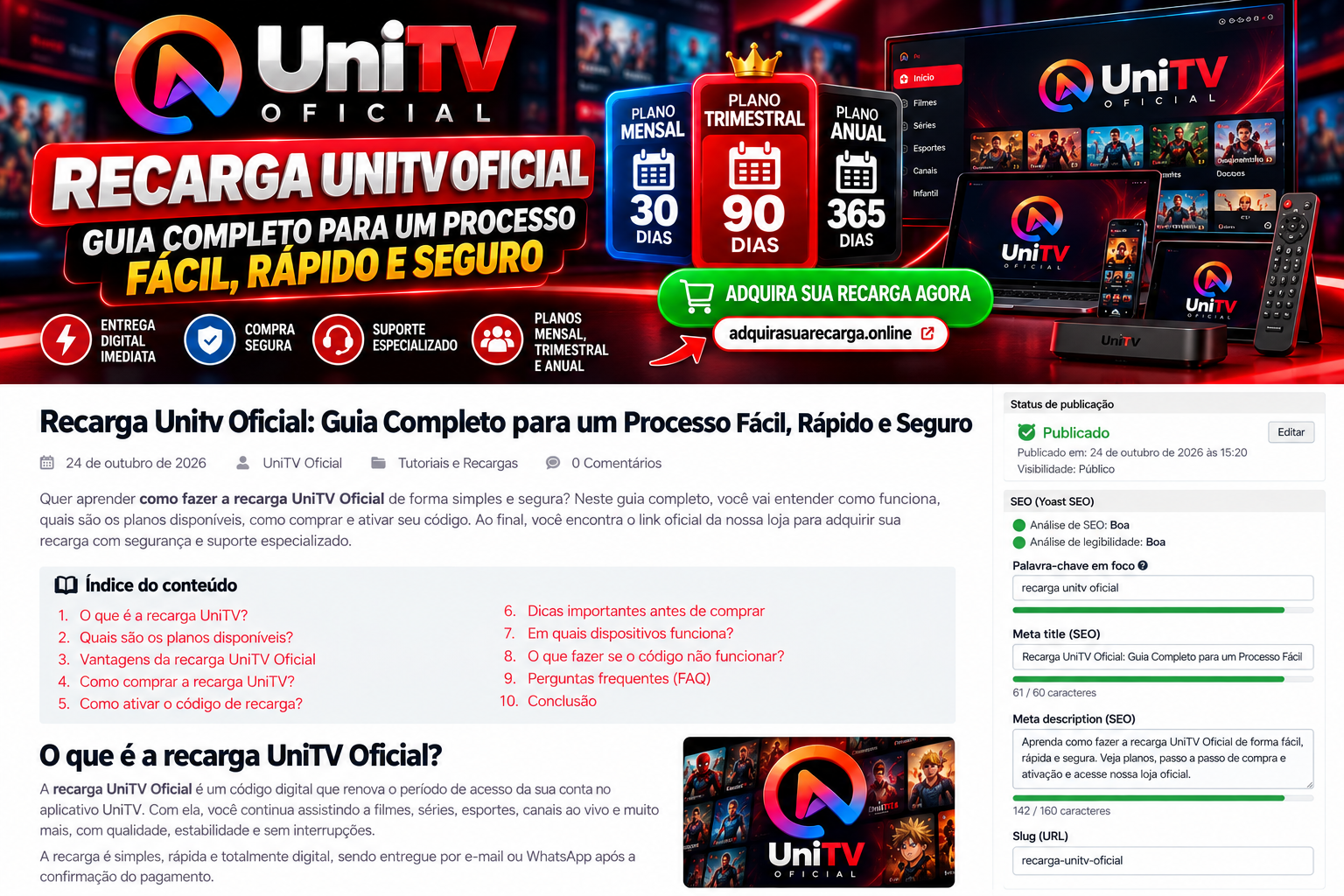 Recarga UniTV Oficial: Guia Completo e Seguro